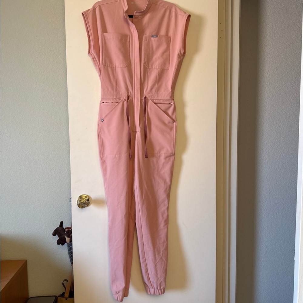 Figs Pinksand Sleeveless Jumpsuit